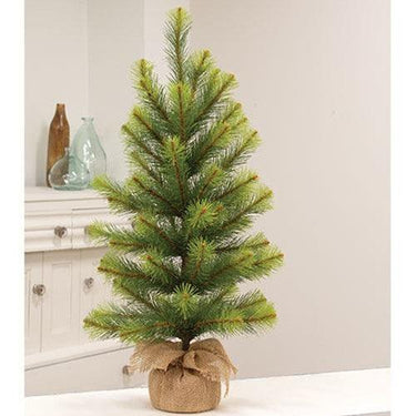 Empire Pine Tree w Burlap Base 30 - The Fox Decor